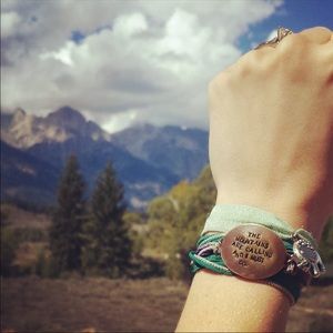 Handmade Silk and Metal Bracelet